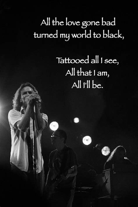 **DISCLAIMER.** I do not own this song or the lyrics. All the credit goes to Pearl Jam. Enjoy! c:Here's the link to the real music video. http://www.youtube....